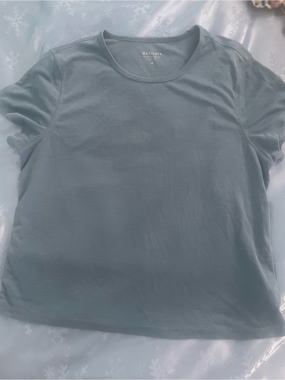 Athleta Short-Sleeve Crew Tee in Slate Blue-Grey
